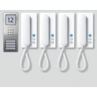 Siedle SET CA 812-4 E/W - Set Compact Audio für das 4-Familienhaus