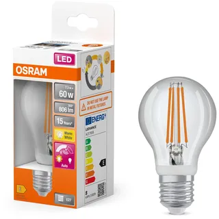 Osram LED Leuchtmittel Classic A60 mit Bewegung / Tageslichtsensor E27 7.3 W warmweiß
