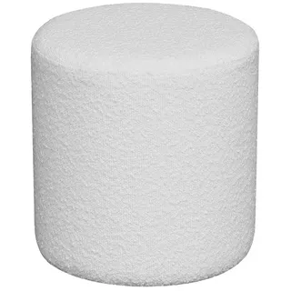 House Nordic Pouf Ejby Stoff Weiß
