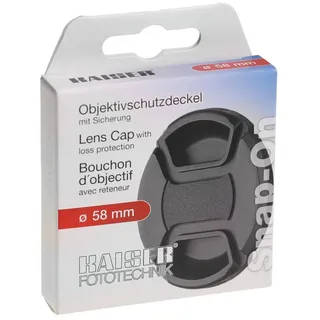 Kaiser Objektivschutzdeckel Snap-On, mit Objektivdeckel-Sicherung 58mm