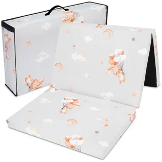 Totsy Baby Babymatratze Reisebett Matratze 60x120 cm faltbar Baby Klappmatratze Kaninchen, Totsy Baby