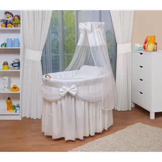 Waldin Stubenwagen 1205 natur inkl. Komplettset weiß