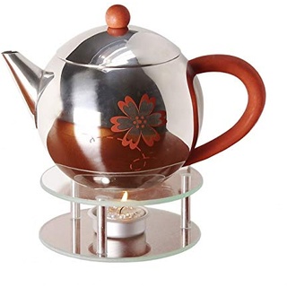 Stövchen aus Glas für Teekanne, Tee