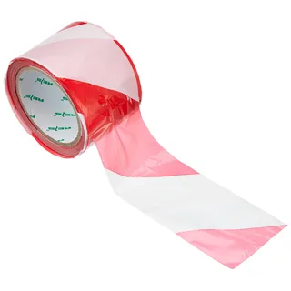 Reis TASO100CW-31S | Absperrband Rot-Weiß | Warnband | 100 Meter | Flatterband Rot Weiß