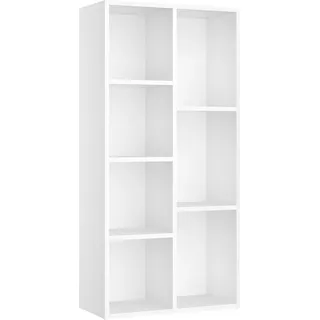 VASAGLE Bücherregal 50 x 106 x 24 cm Weiß
