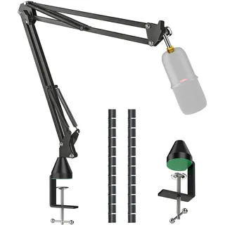 YOUSHARES HyperX SoloCast Mikrofon Arm - Professioneller Verstellbarer Scheren Mikrofon Mikrofonarm Boom Arm, kompatibel mit HyperX Solocast Mikrofon