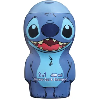 Air-Val Stitch in 3D - 2in1 Duschgel und Shampoo, nach Karamell und Jasmin duftender Badespaß für Kinder