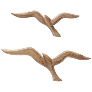 BOLTZE Wanddekoobjekt Seagull Wanddeko aus Holz, Vägel, maritimes Motiv
