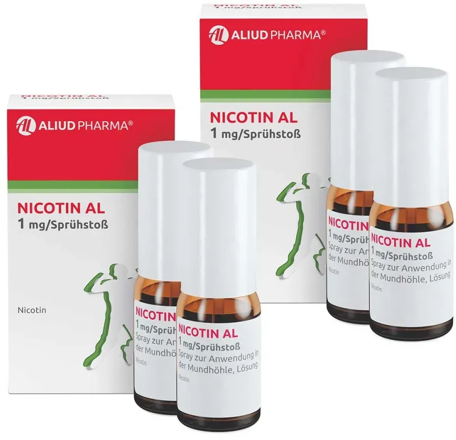 Nicotin AL 1 mg/Sprühstoß Spray zur Anwendung in der Mundhöhle