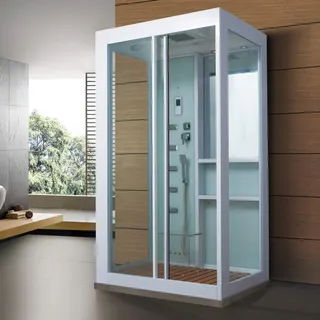 Home Deluxe White Luxory XL Dampfdusche 120 x 90 cm