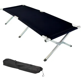 Grafner Feldbett klappbar Schwarz