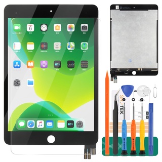 Ersatzdisplay für iPad Mini 5 7,9 Zoll 2019 A2126 A2124 A2133 LCD Display Touchscreen Digitizer Montage Glasscheibe Matrix Reparaturteil-Set (schwarz)