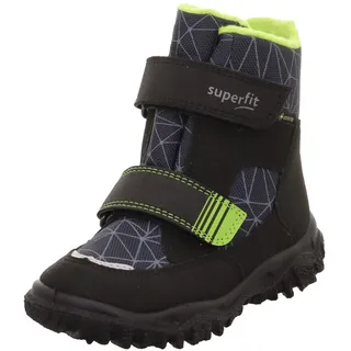 superfit Jungen HUSKY warm gefütterte Gore-Tex Schneestiefel, SCHWARZ/HELLGRÜN 0020, 25 EU