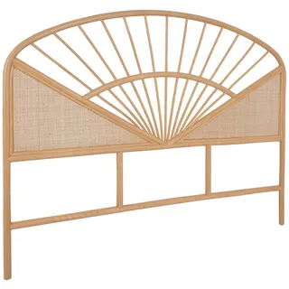 sweeek Kopfteil aus natürlichem Rattan und Rohrgeflecht Natur - sweeek