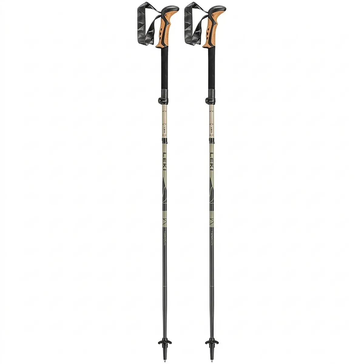Leki Khumbu FX TA Wanderstöcke (Größe 110-130cm, grau)