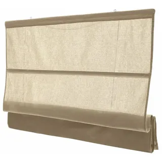 Mirabeau Raffrollo Faltrollo Fides leinen beige
