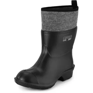 Ladeheid Herren federleichte Eva Thermo Gummistiefel gefüttert LA-804 (Schwarz, 38 EU)