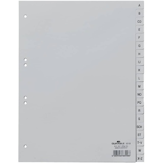 Durable Ordnerregister Vollformat A-Z grau 20-teilig, 1 St.