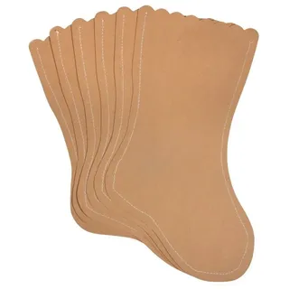 Rayher Bastelzubehör Papier-Weihnachtsstrümpfe braun 6 St.