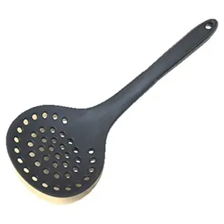 Kochblume Schaumlöffel | Premium-Silikon & BPA frei| Hitzebeständig | Spülmaschinenfest | 30cm | Farbe: anthrazit