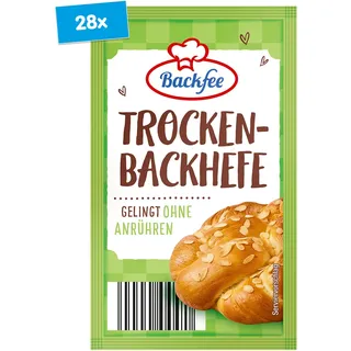 Backfee Trockenbackhefe für 6 x 500g Mehl, 28er Pack