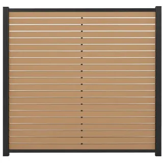 Gartenland WPC Sichtschutzzaun 180 x 180 cm Braun 2 St.