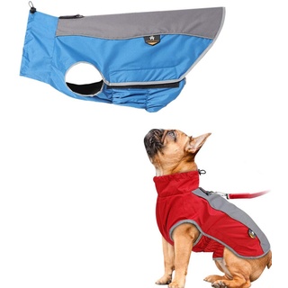 Lidylinashop Regenjacke Hund Hunderegenmantel Für Kleine Hunde Hundemäntel für große Hunde wasserdicht Hundemäntel für mittlere Hunde Wasserdicht Blue,L