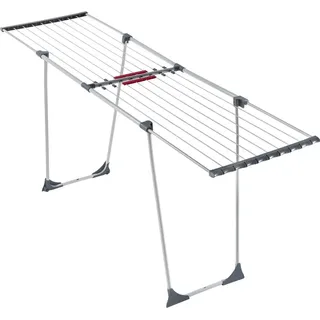 Kadax Wäscheständer "Eloie", großer Trockenleinenlänge, Grau, 110-196 cm - Weiß