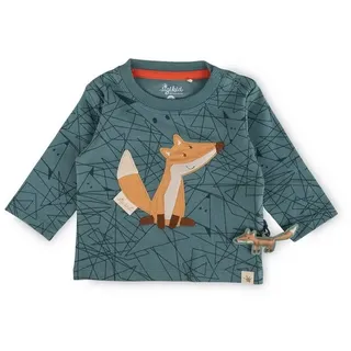 Sigikid Langarmshirt Wild Fox in Ozeangrün, | Gr.: 92