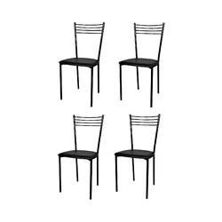 T M C S - Tommychairs - Set 4 chaises ELENA pour cuisine, bar et salle à manger, robuste structure