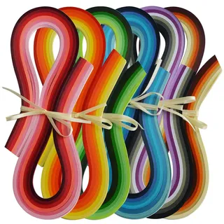 JUYA Papier Quilling Set 720-Streifen 36 Farben 54cm Länge/Streifen Papierbreite 3mm