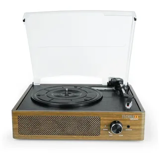 Technaxx TX-186 USB-Plattenspieler Riemenantrieb Braun