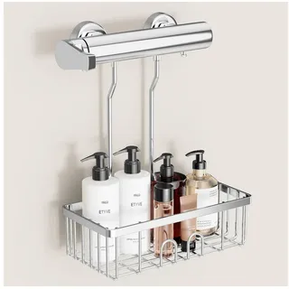 luxuskollektion Duschablage Edelstahl Ohne Bohren 30x13x8,5cm Silber