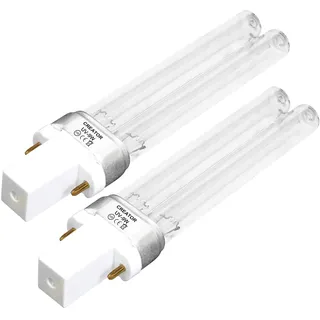 Forever Speed UVC Ersatzlampe Ersatzröhre UV Leuchtmittel Röhre für UVC Gerät G23 9 Watt 2 Stück