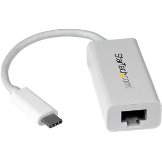Startech USB-C auf Gigabit Ethernet Adapter Weiß
