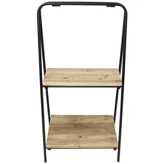 Frank Flechtwaren Etagere, Holz, Etageren-Regal Modern 3tlg.