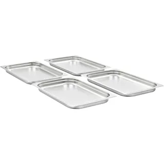 vidaXL Gastronormbehälter 4 Stk. GN 1/1 40 mm Edelstahl