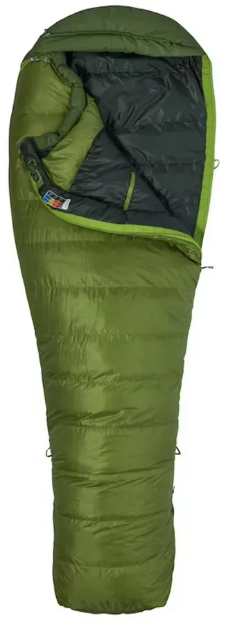 Marmot Micron 30 regular (Herren bis -1,7°C / max. Körpergröße 183cm / Gewicht 0,85kg) - RV links - Cilantro/Tree Green