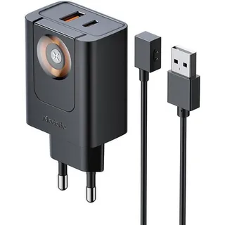 Mcdodo CH-3700, 2-in-1 Charger / Ladegerät, USB-C + USB-A + Apple Watch, 30W, schwarz