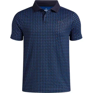 Under Armour Polo "Matchplay Printed Poloshirt" in Blau | Gr.: L