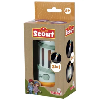 Simba 109452664 - Scout Kinder-Taschenlampe ab 5 Jahre - praktische 2-in-1 Leuchte mit Handschlaufe, Forscher- und Entdecker-Spielzeug für Mädchen und Jungen