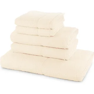 for frottana, Frotteewäsche, Pearl 5 teilig 2x Gästetuch 2x Handtuch 1x Duschtuch) (25 x 32 cm)
