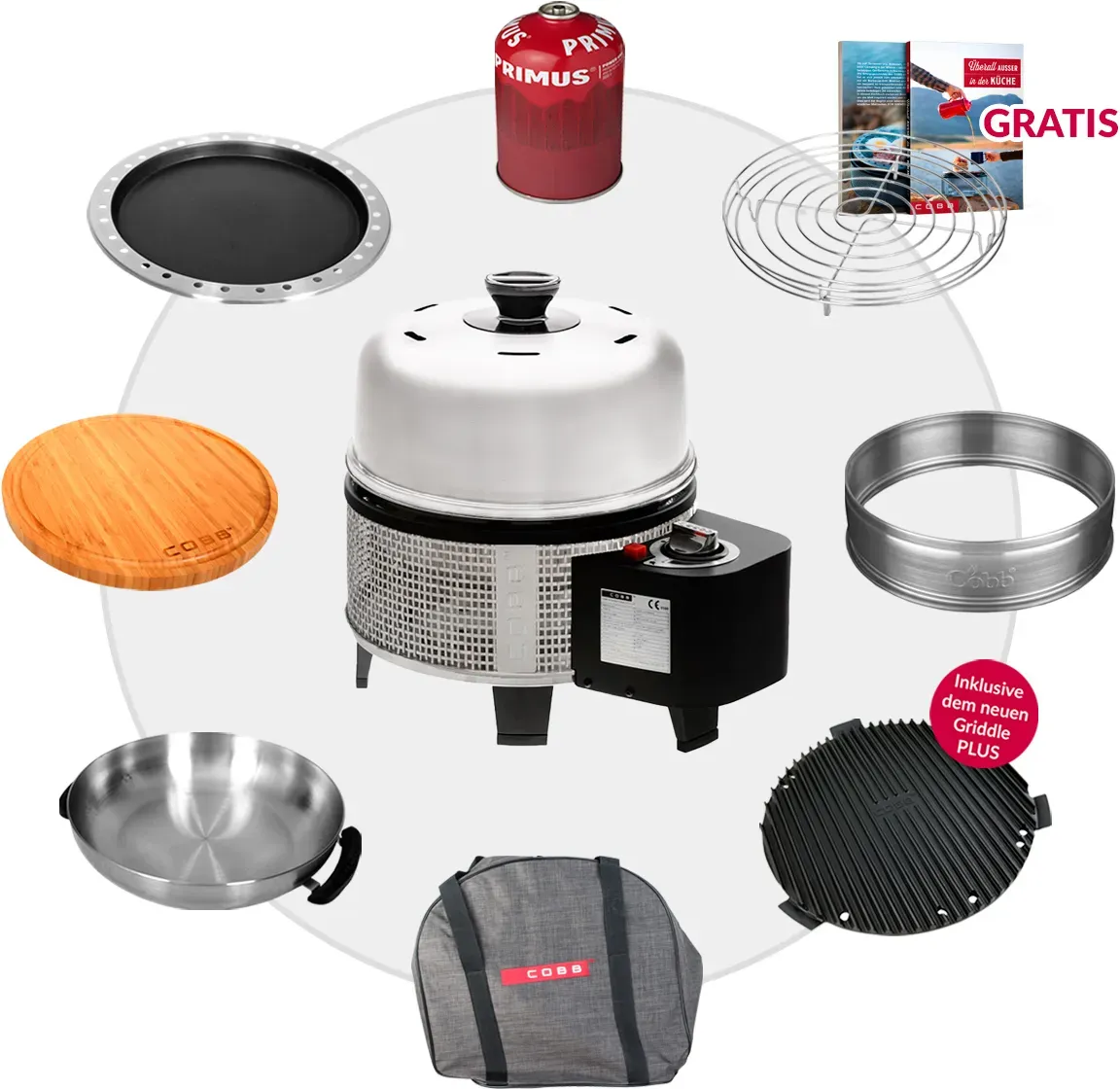 COBB Gas DELUXE 2.0 Grill Multifunktionsküche Komplett-Set