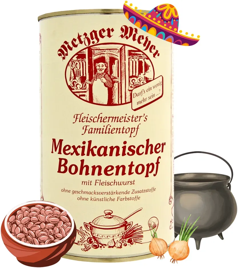 Metzger Meyer Mexikanischer Bohneneintopf mit Fleischwurst 1,2L
