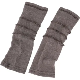 Guru-Shop Haussocken Beinstulpen, Feinstrick Stulpen mit Overlock -.. braun