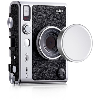 Rieibi Objektivdeckel für Fujifilm Instax Mini Evo, Fuji Mini Zubehör für Fuji Instax Mini Evo Objektivdeckel, Aluminium Mini Evo Objektivdeckel mit Beflockung innen