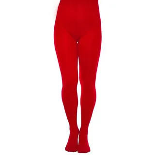 Aurellie Strumpfhose - Blickdicht und warm 60 Den Mikrofaser Strumpfhose - ohne Muster 60 DEN aus hochwertige Material, perfekt für vielseitige Anwendung rot XL