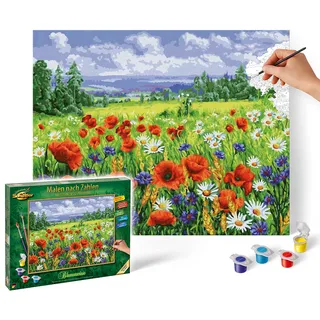 Schipper 609130824 Malen nach Zahlen Blumenwiese 40 x 50 cm