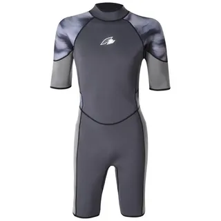 F2 Herren Neopren Anzug Wave Shorty 2,5 mm XXL Anthrazit 2024/25 grau 2XL