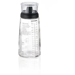 Leifheit Dressing Shaker Glasflasche Salat Dressings Vinaigrette Messbecher